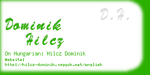 dominik hilcz business card